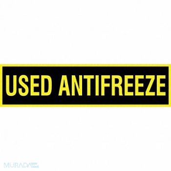 ACCUFORM Safety Label 2.25in x 9in Vinyl, 49AW75