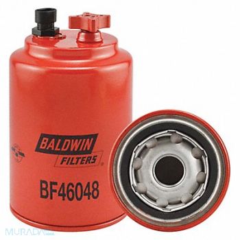 BALDWIN FILTERS Fuel Filter Spin-On 3-11/16 in O.D., 49AZ90