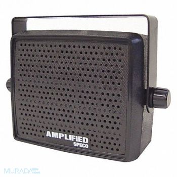 SPECO TECHNOLOGIES Extension Speaker 1.6 lb Black 82dB, 49AZ94