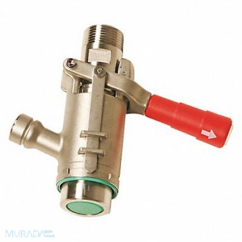 LIQUIDYNAMICS INC. Coupler Stainless Steel 1 MNPT, 49CD13