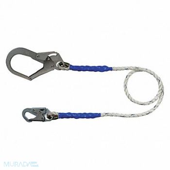 CONDOR Positioning Lanyard White Fixed, 49CD21