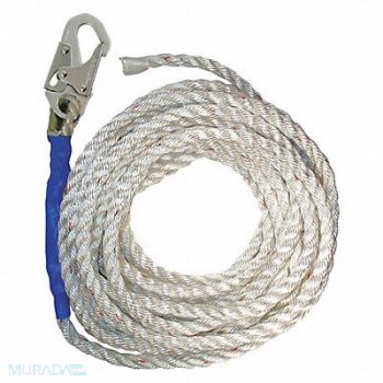 CONDOR Vertical Rope Lifeline Single Snap Hook, 49CD25