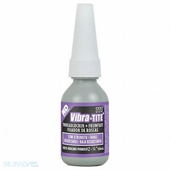 VIBRA-TITE Low-Strength Threadlocker 0.3381 fl oz, 49CE71