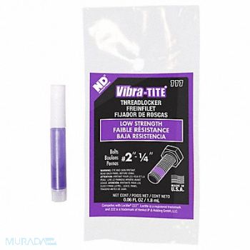 VIBRA-TITE Low-Strength Threadlocker 0.0608 fl oz, 49CE75