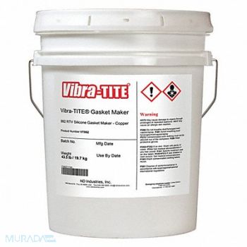 VIBRA-TITE Gasket Sealant 4.5 gal Copper, 49CE94