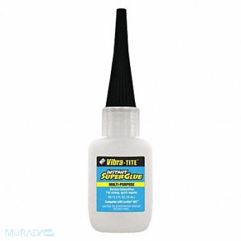 VIBRA-TITE Instant Adhesive 0.5 fl oz Bottle, 49CF29
