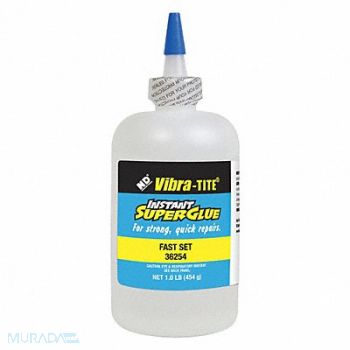 VIBRA-TITE Instant Adhesive 1 lb Bottle, 49CG91