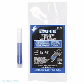 VIBRA-TITE Medium-Strength Threadlocker 0.060 fl oz, 49CJ66