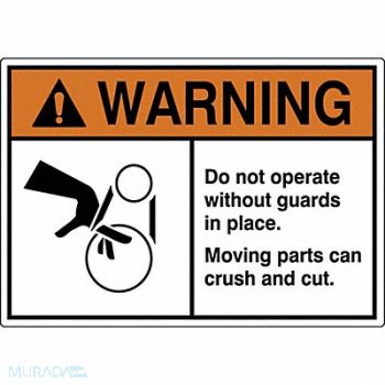 GRAINGER APPROVED Label 3 1/2 inx5 in Polyester PK5, 49CK07