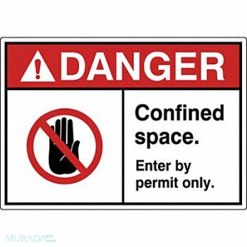 GRAINGER APPROVED Label 3 1/2 inx5 in Polyester PK5, 49CK33