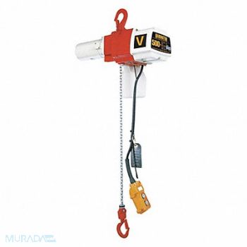 HARRINGTON Electric Chain Hoist 500 lb 20 ft Lift, 49CZ54