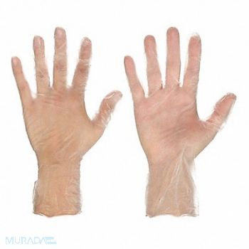 MCR SAFETY J4964 Disposable Gloves Vinyl M PK100, 49DA53