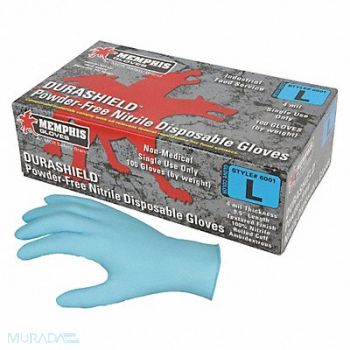 MCR SAFETY Disposable Gloves Nitrile XS PK100, 49DA77