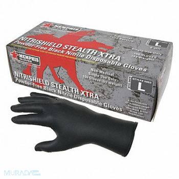 MCR SAFETY Disposable Gloves Nitrile 2XL PK100, 49DA88