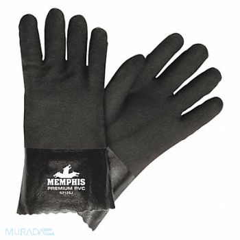 MCR SAFETY Gloves L 12 in L Jersey Sandy PR PK12, 49DA89