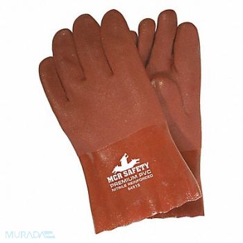 MCR SAFETY Gloves L 10 in L Sandy Gauntlet PR PK12, 49DA91