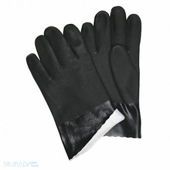 MCR SAFETY Gloves PVC L 10 in L Sandy PR PK12, 49DA97