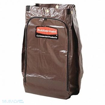 RUBBERMAID COMMERCIAL PRODUCTS Replacement Bag 34 gal Cap. Brown, 49DR36