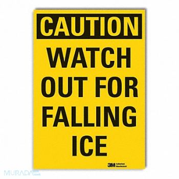 LYLE Icy Caution Rflct Label 10 in x 14 in, 49DT68