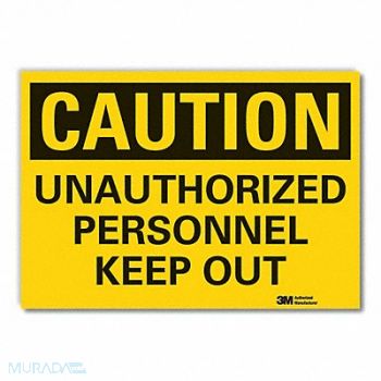 LYLE Caution Sign 7in x 10in Non-PVC Polymer, 455G13
