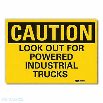 LYLE Caution Sign 7in x 10in Non-PVC Polymer, 455J09