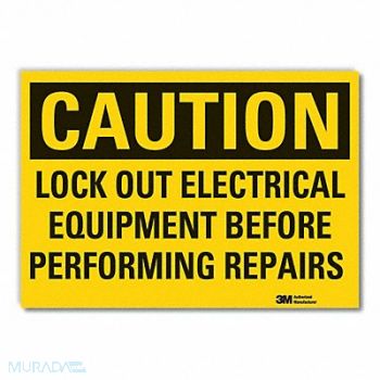 LYLE Caution Sign 10inx14in Non-PVC Polymer, 456X63