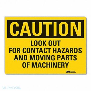 LYLE Caution Sign 10in x 14in Non-PVC Polymer, 456H46