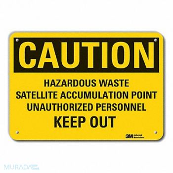 LYLE Caution Sign 7 inx10 in Plastic, 460J14