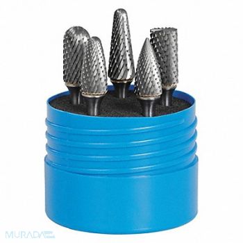 SGS PRO Carbide Bur Set Omega Cut 5pcs. 1/4 ., 49EJ80