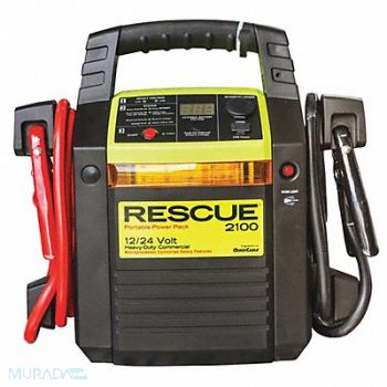 QUICKCABLE Portable Power Pack 2 ga. Cable 12/24VDC, 49EK10