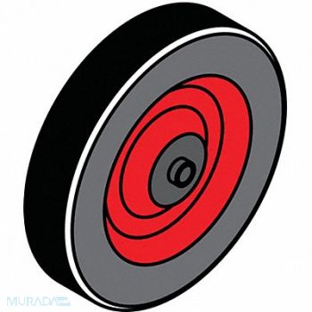 IDEAL WAREHOUSE INNOVATIONS INC. Barrier System Barrier Wheel Rubber Blk, 49EL06