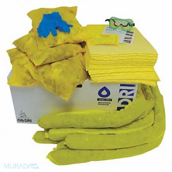 OIL-DRI Spill Kit Universal Yellow, 49EL31