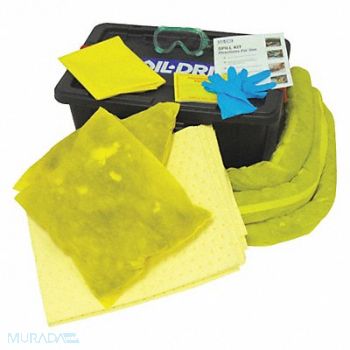OIL-DRI Spill Kit Universal Yellow, 49EL36