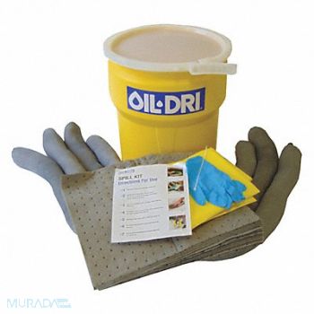 OIL-DRI Spill Kit Universal Gray, 49EL38