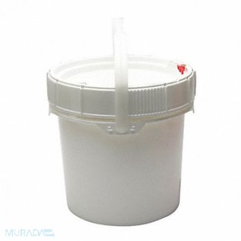 GRAINGER APPROVED Pail Polyethylene White Open Head, 49EN28