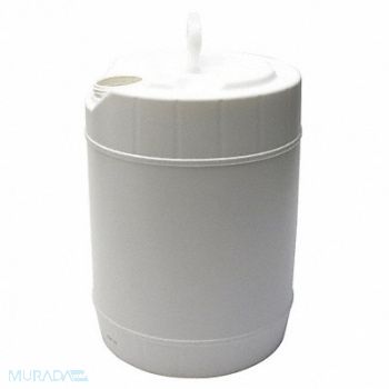 GRAINGER APPROVED Pail Polyethylene White Closed Head, 49EN29