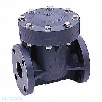 ASAHI Swing Check Valve PVC 6 Flange, 49EZ92