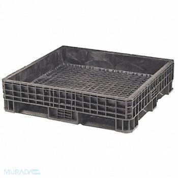 ORBIS Bulk Container Black Solid 48 in, 49H263