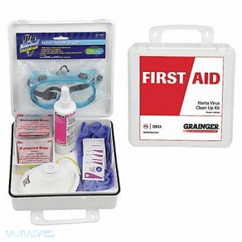 GRAINGER APPROVED First Aid Kit HPS Spill Clean Up 18 pcs., 49H356
