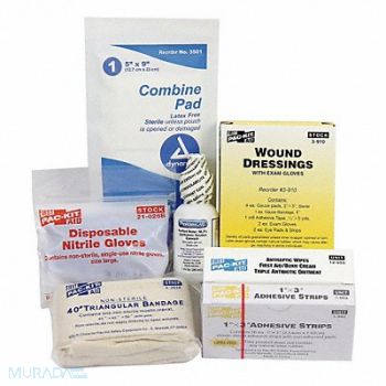 FIRST AID ONLY First Aid Kit Refill First Aid 76 pcs., 49H426