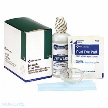PHYSICIANSCARE Personal Eye Care Kit Bottle Size 4 oz., 49H430
