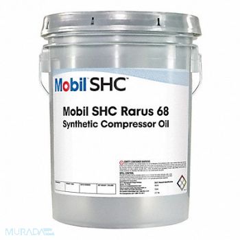 MOBIL Compressor Oil 5 gal Pail 20 SAE Grade, 49JM32