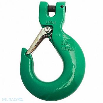 CAMPBELL Sling Hook 3/8 in 8800 lb Latch Clevis, 49JN06