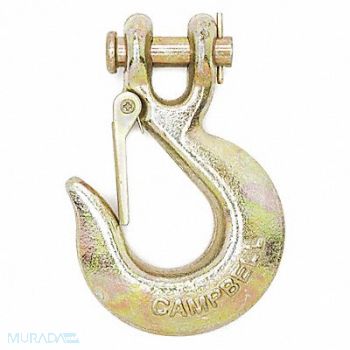 CAMPBELL Slip Hook 3/8 in 6600 lb Clevis Gold, 49JN41