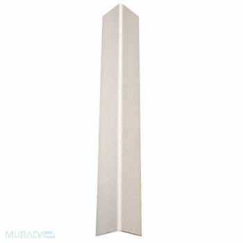 PAWLING CORP Corner Guard Taped 1-1/2x96 in White, 49JN89