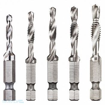 DEWALT Drill/Tap Set 5pc UNC, 49JP52
