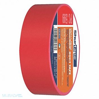 SHURTAPE Duct Tape Red 1 7/8 in x 60 yd 9 mil, 49JR12