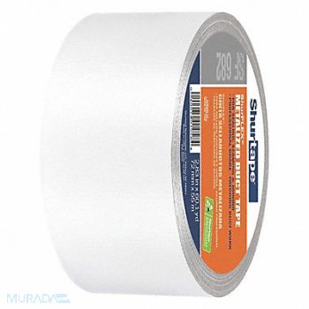 SHURTAPE Duct Tape Metalized Silver 1 7/8inx60yd, 49JR21