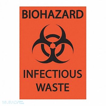 ZING DOT Handling Label Waste 5 Label W PK2, 49JR97