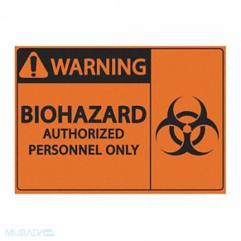 ZING Biohazard Sign 7 inx10 in Plastic, 49JT09